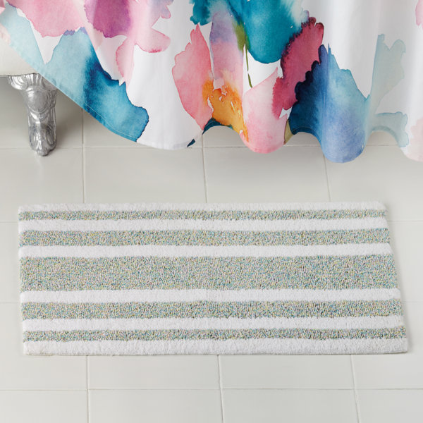 bluebellgray Mingle Stripe Bath Rug Wayfair